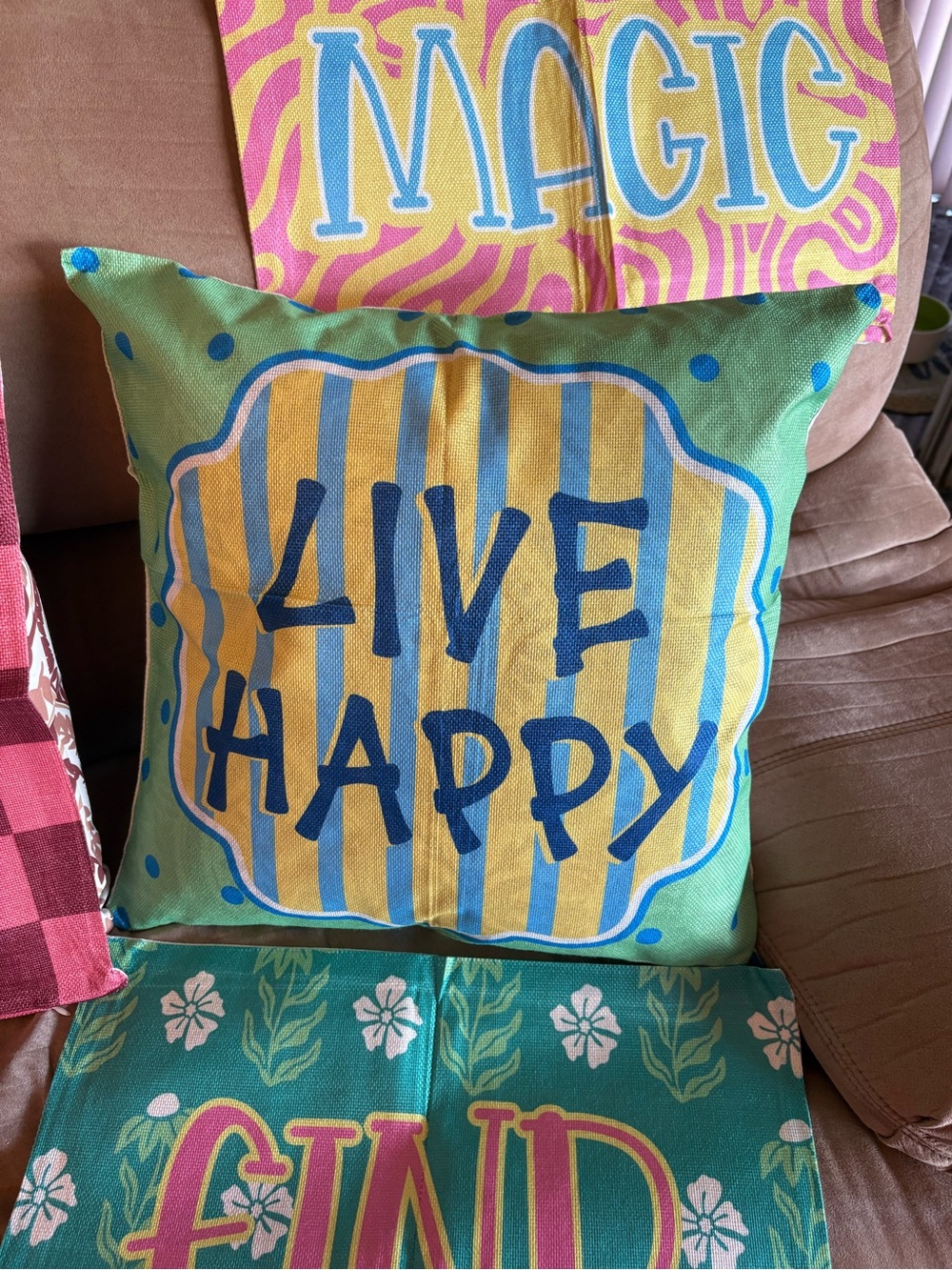 Set of 4 Packs NWT Pillow Covers with zipper, fits 18x18” pillows. 4 designs